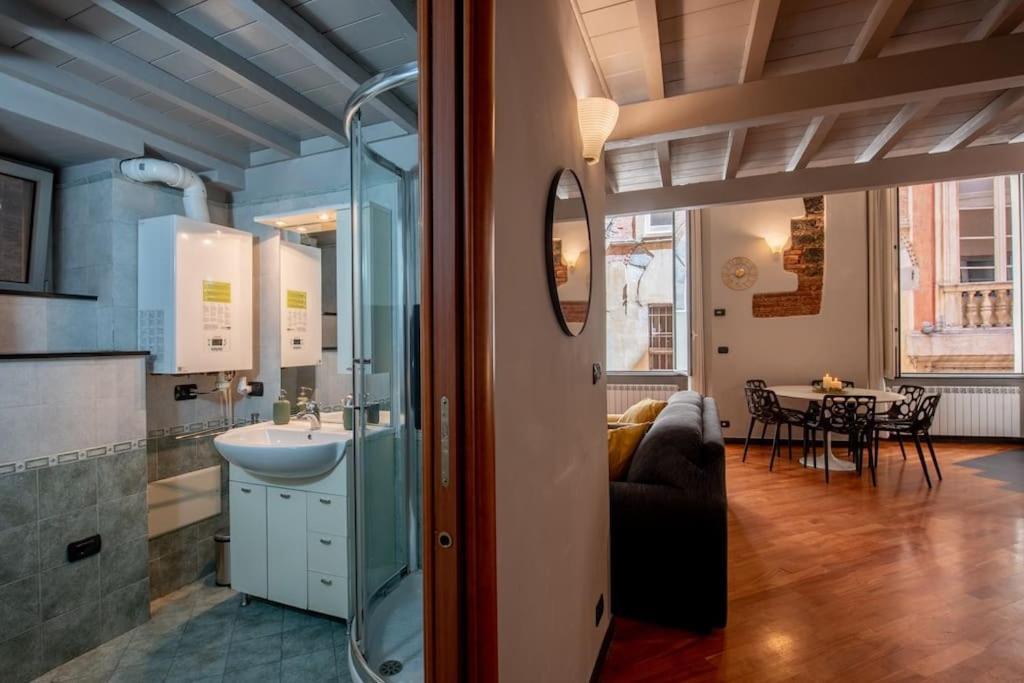 Elegant Two-level With In-room Tub Apartment